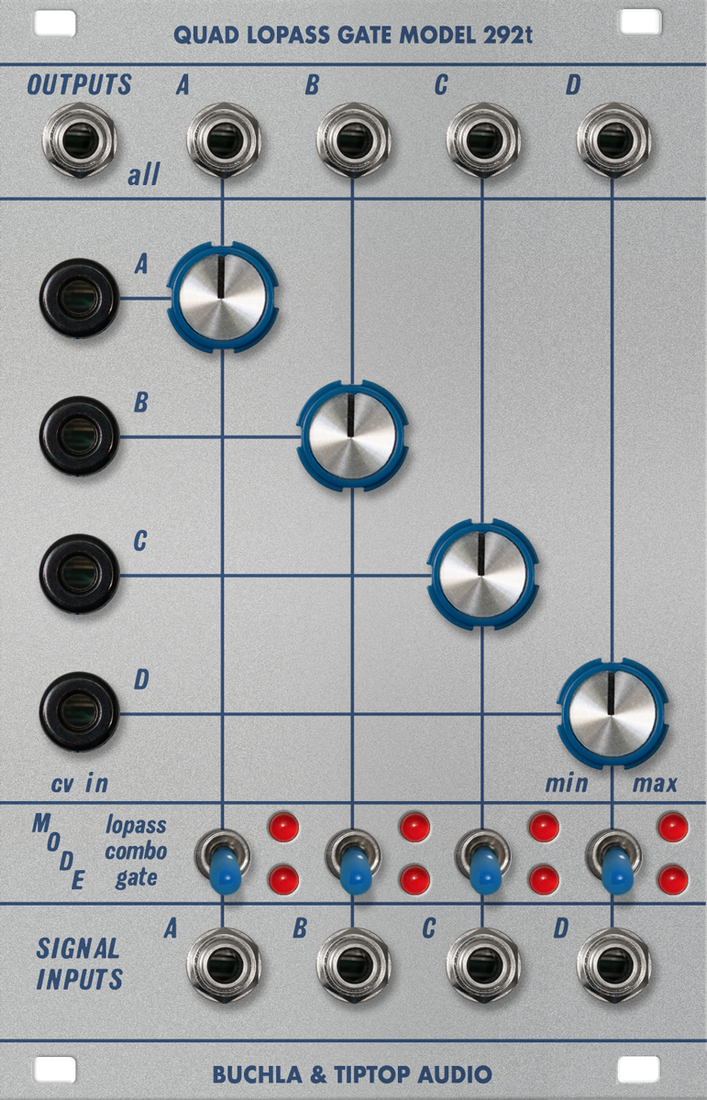 Buchla Model 292t Quad Low Pass Gate