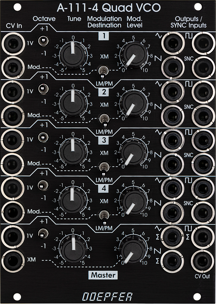 A-111-4V - Quad Precision VCO / Polyphonic VCO